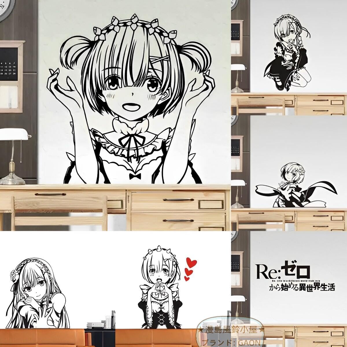Amazon.co.jp: Re:ゼロから始める異世界生活 ウォールステッカー